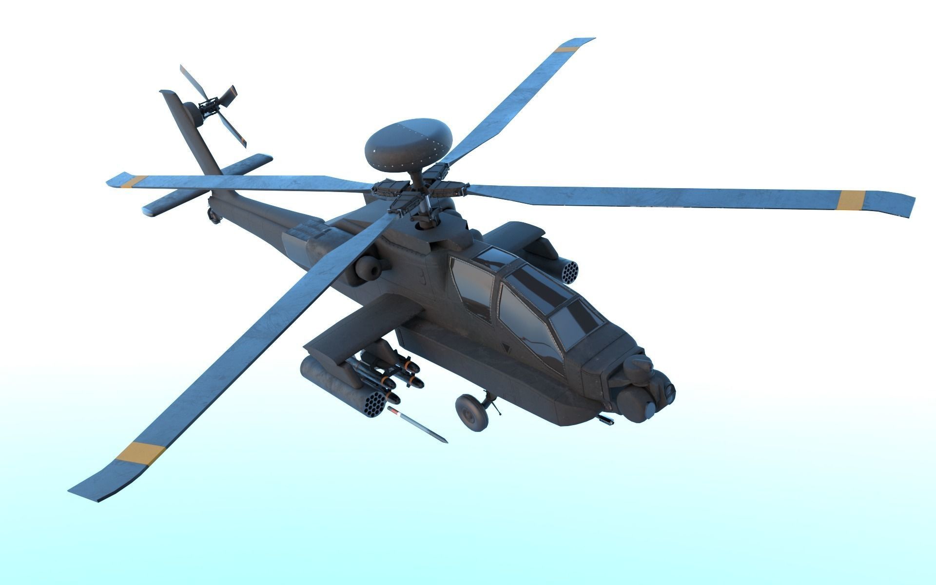 AH Apache 64 Low-poly 3D model_1