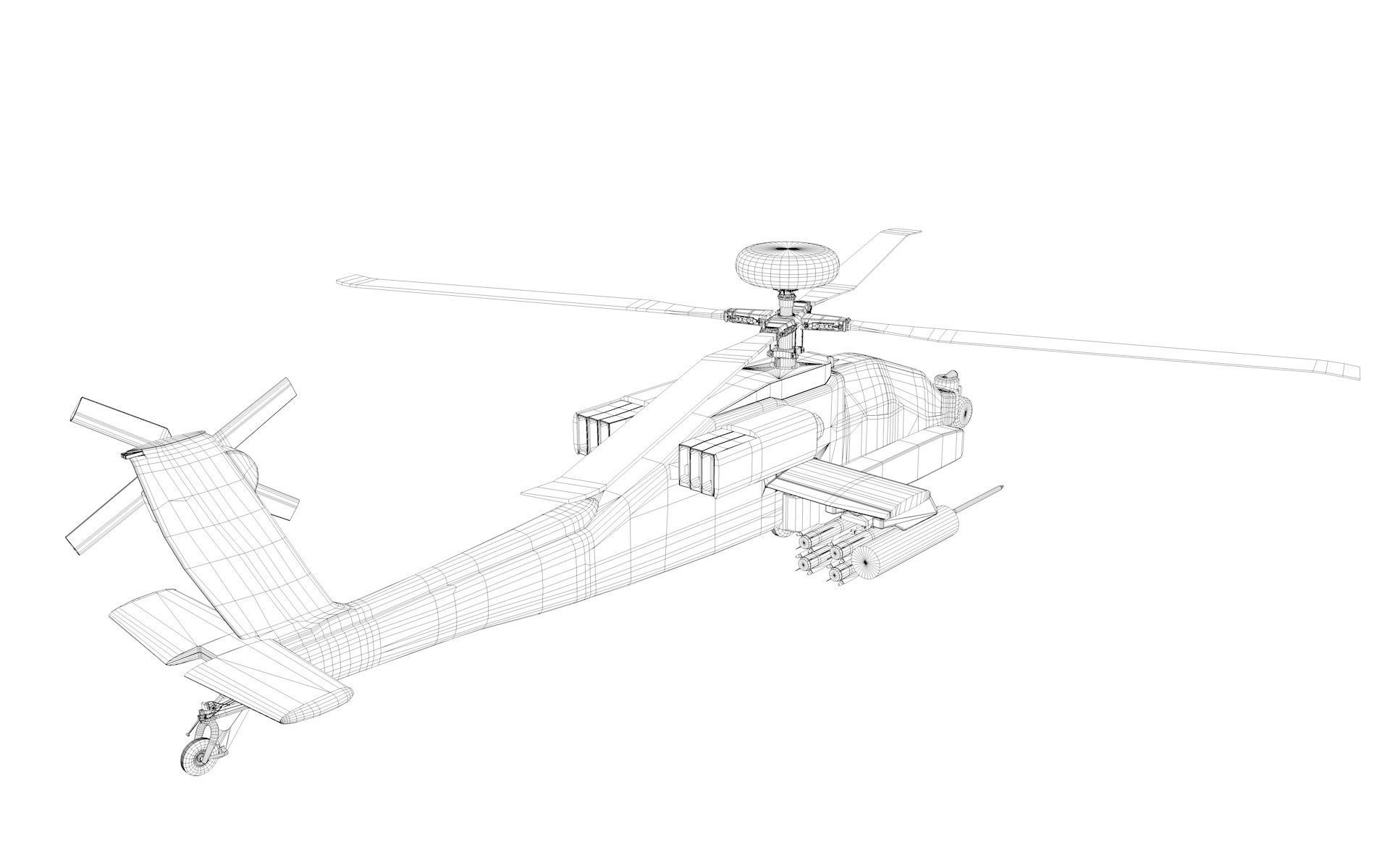 AH Apache 64 Low-poly 3D model_14