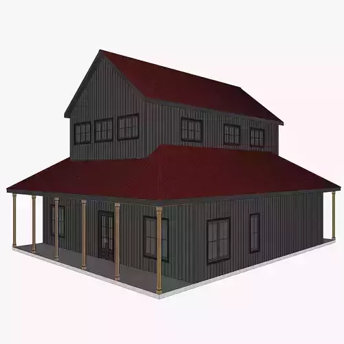 Barndominium House 065 -Archimple LLC