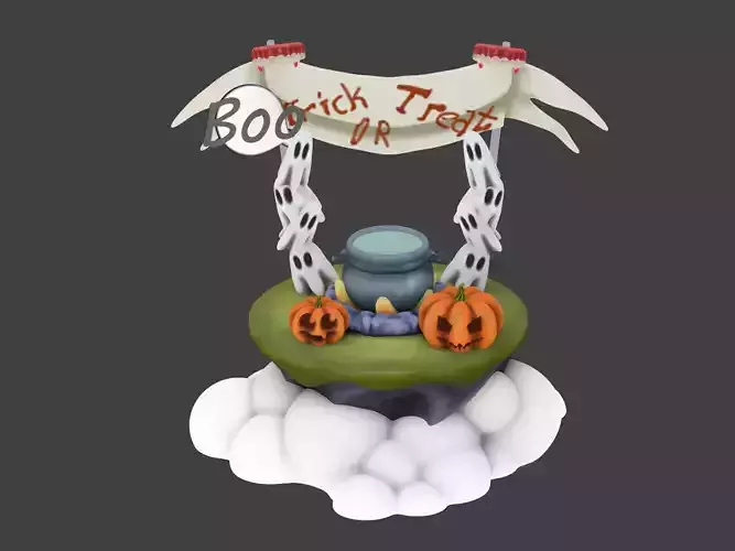Halloween Sky Island-Trick r Treat 3D print model