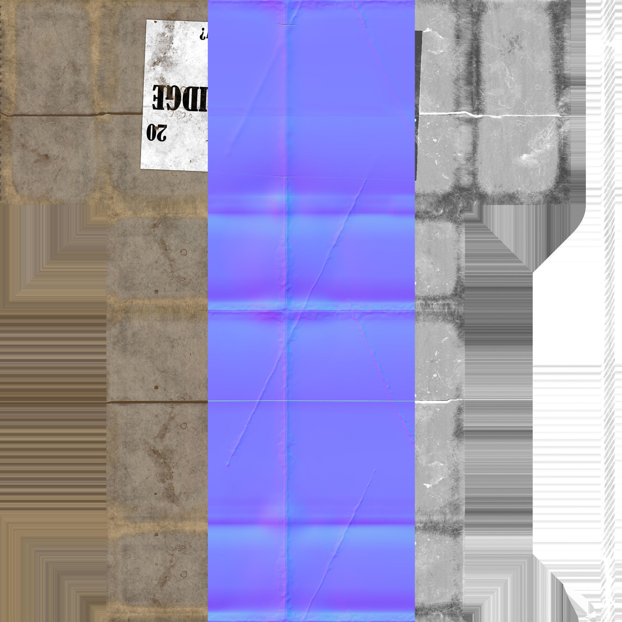 303 British Rifle Cartridge and Box Low-poly 3D model_9