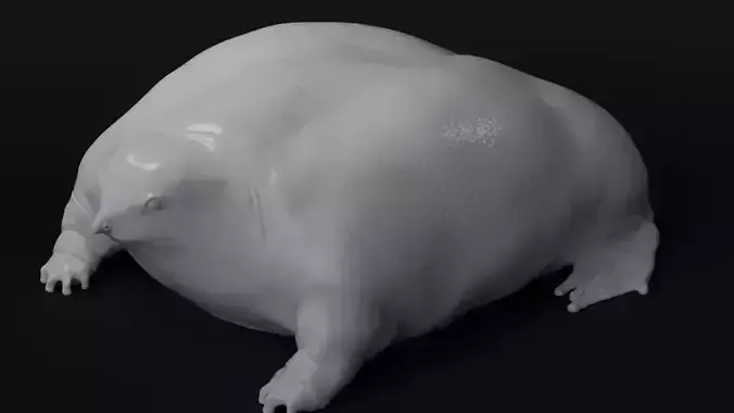 Purple frog Nasikabatrachus sahyadrensis 3D print model