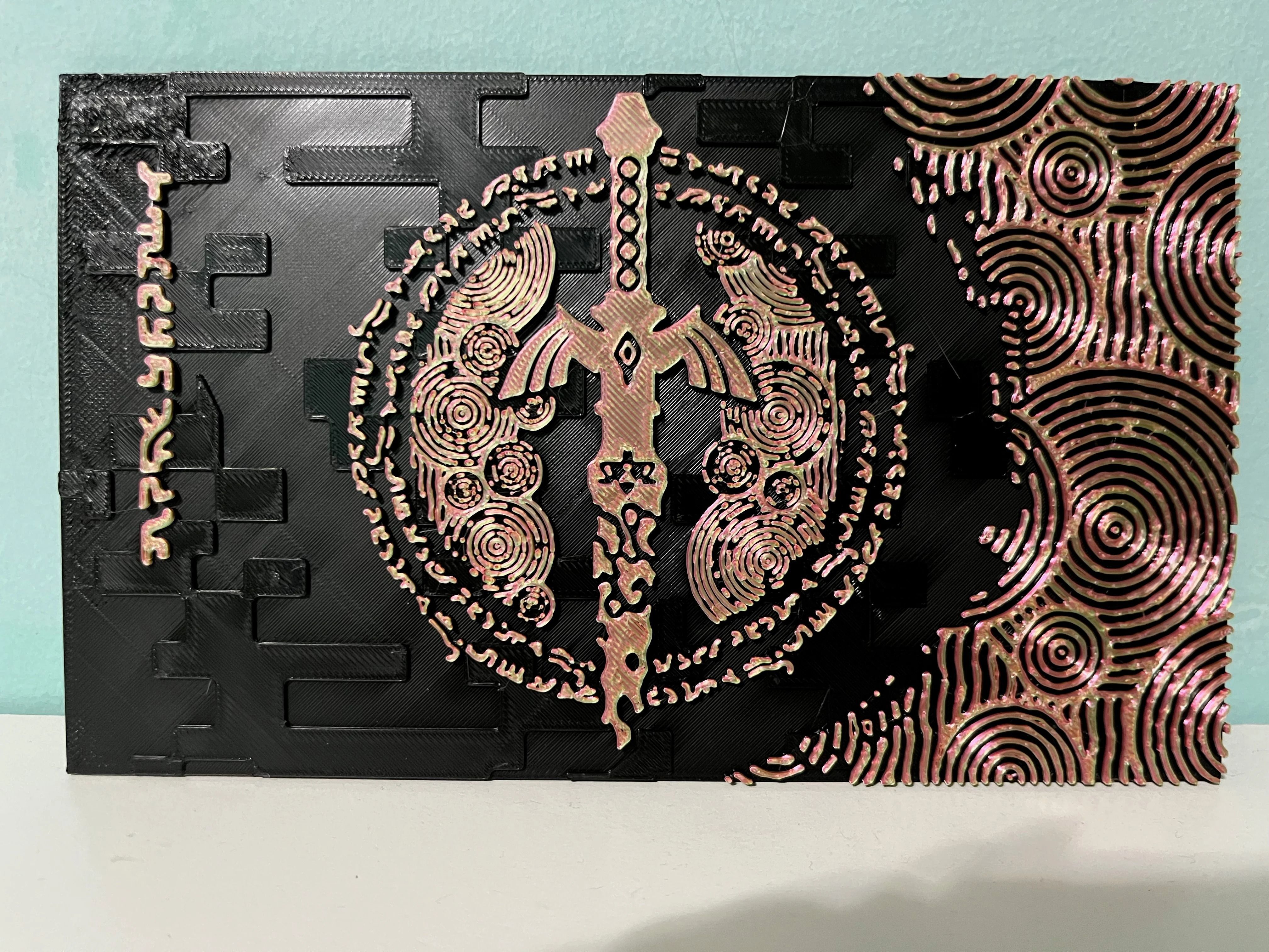 Switch dock cover Zelda 3D print model_5