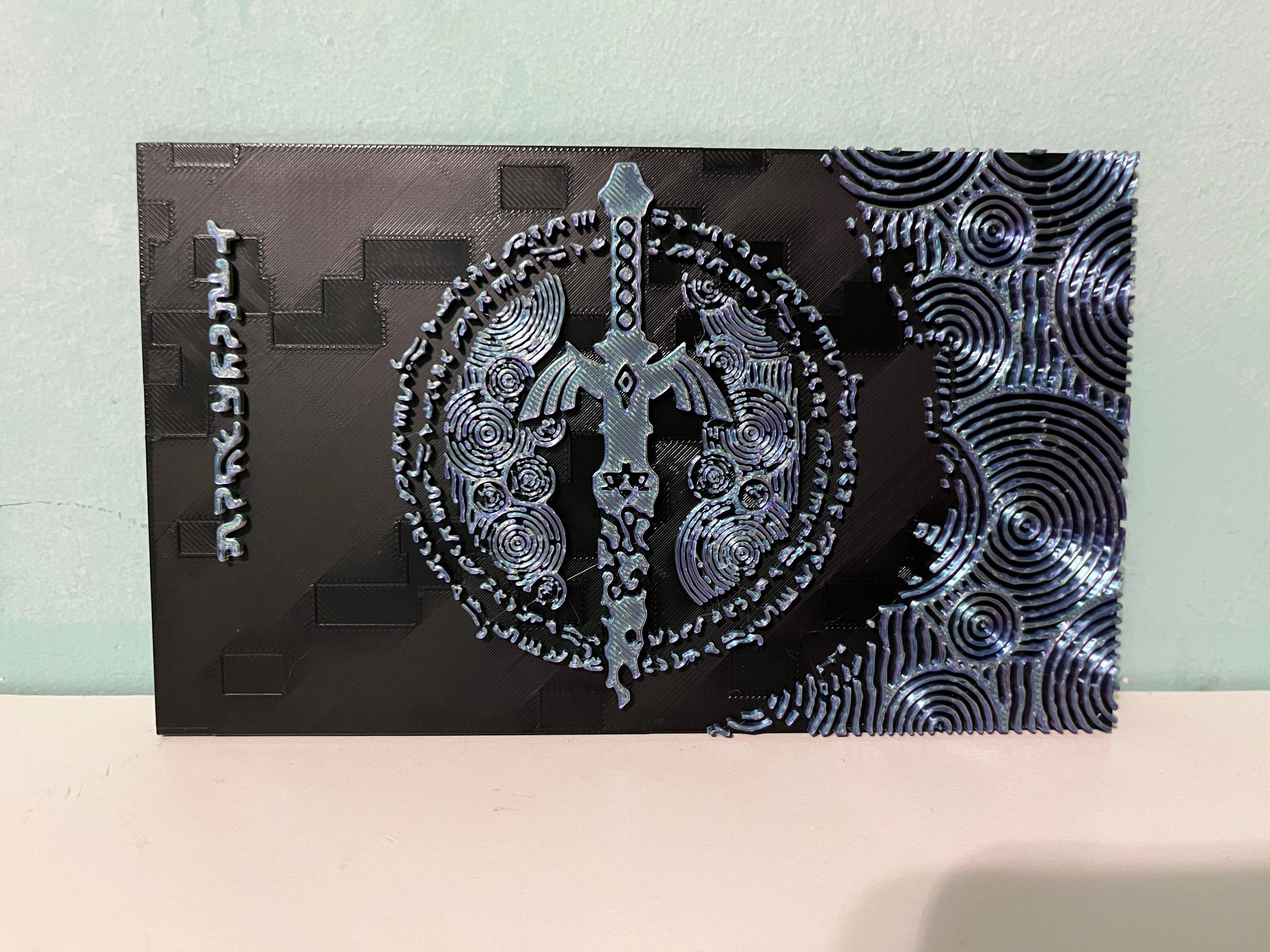 Switch dock cover Zelda 3D print model_11