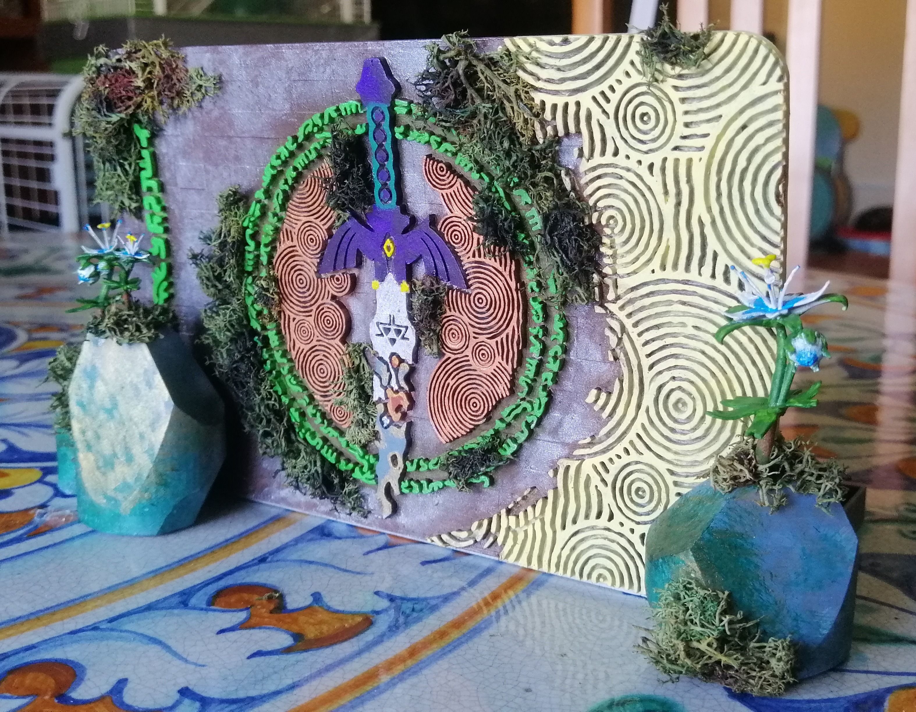 Switch dock cover Zelda 3D print model_1