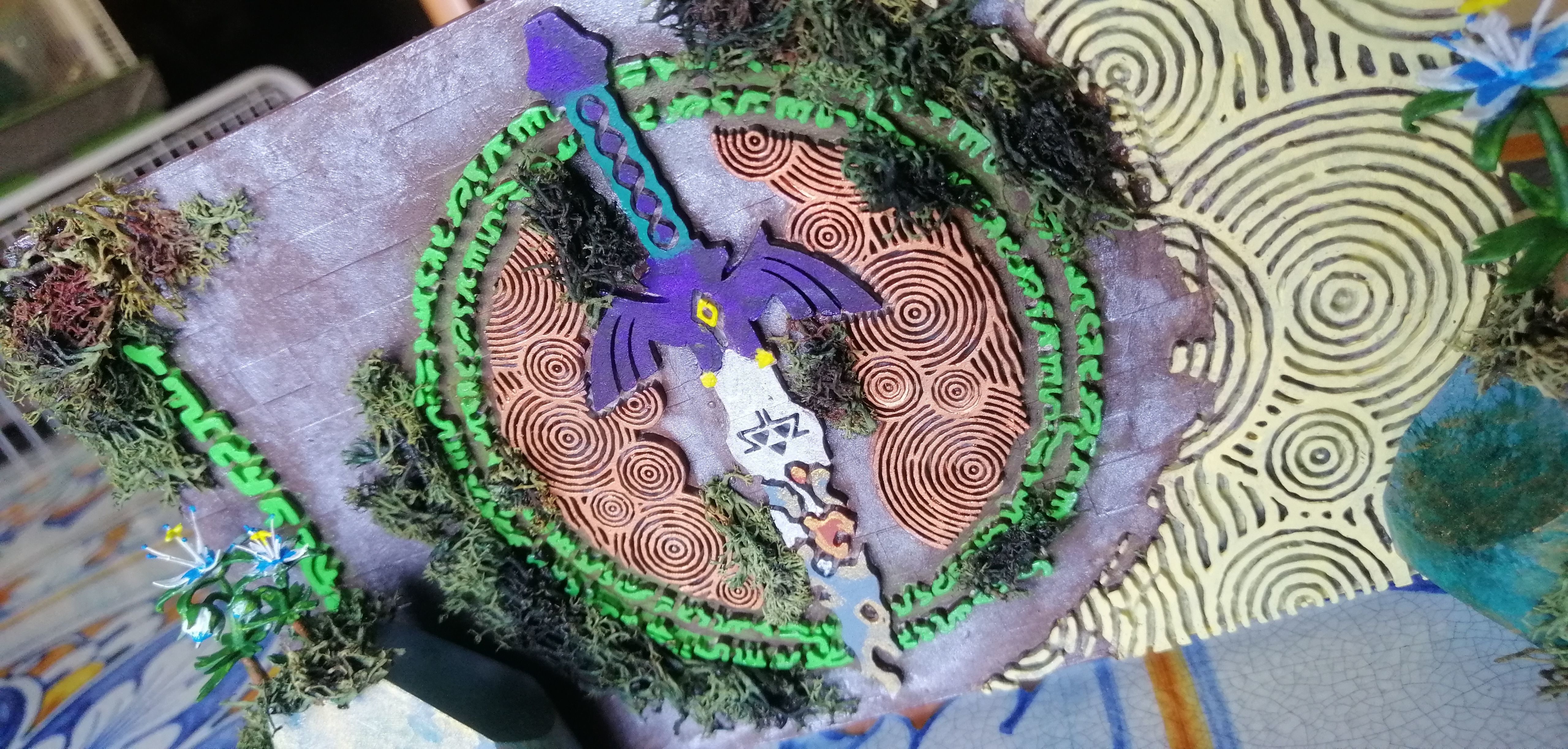 Switch dock cover Zelda 3D print model_3