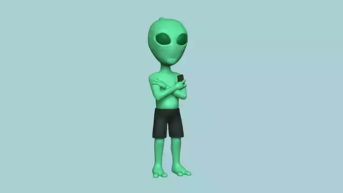 Alien Keychain - Complete Body Funny Gift