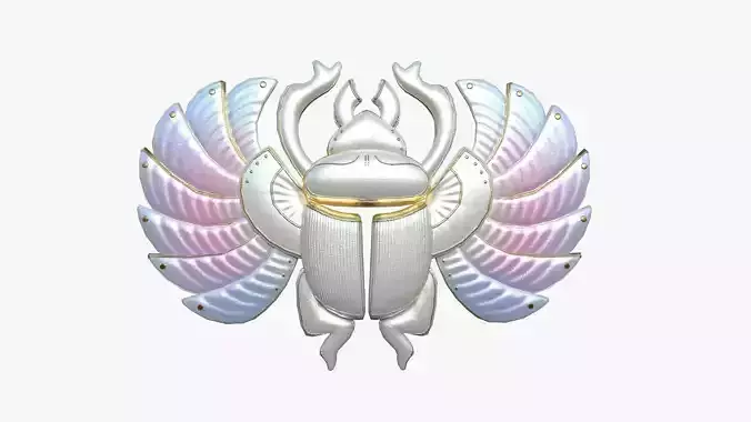 Khepri Mask A06 - Egyptian Gods Character Clothing Low-poly 3D model