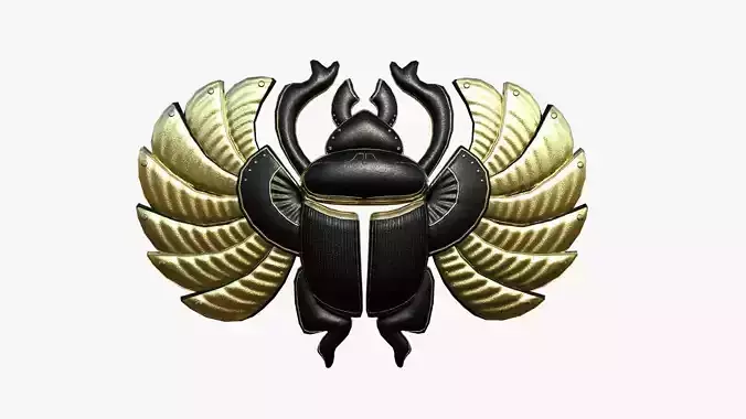 Khepri Mask A05 - Egyptian Gods Character Clothing Low-poly 3D model