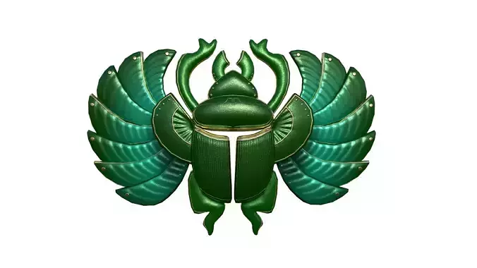 Khepri Mask A04 - Egyptian Gods Character Clothing Low-poly 3D model