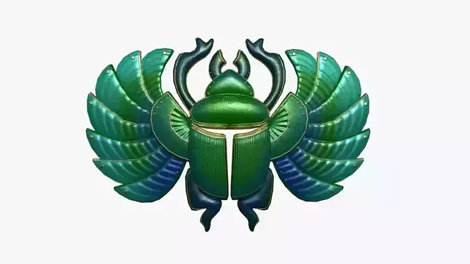 Khepri Mask A03 - Egyptian Gods Character Clothing Low-poly 3D model