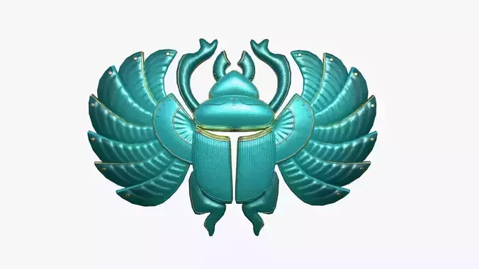 Khepri Mask A02 - Egyptian Gods Character Clothing Low-poly 3D model