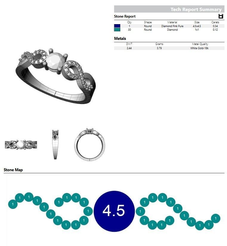eternity engagement ring 3D print model_3