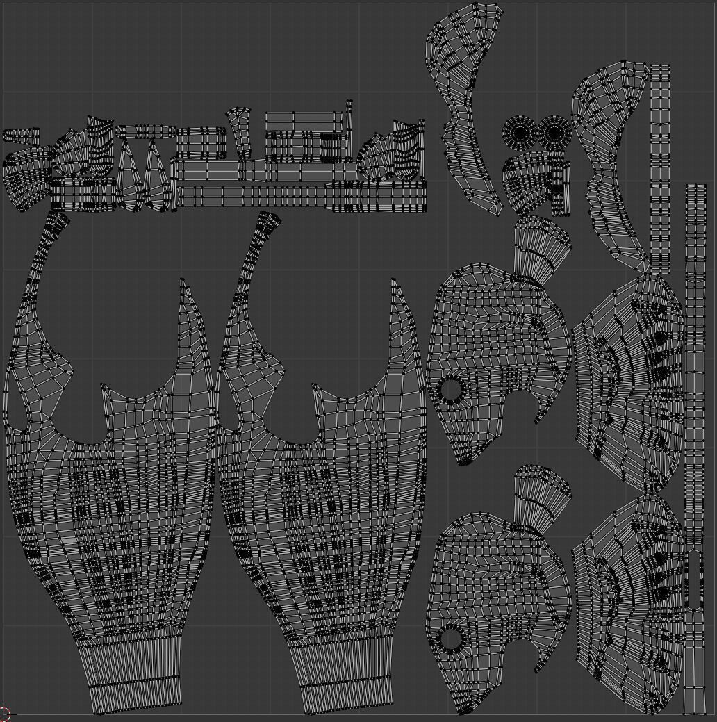 Rigged singing bass fish Low-poly 3D model_4