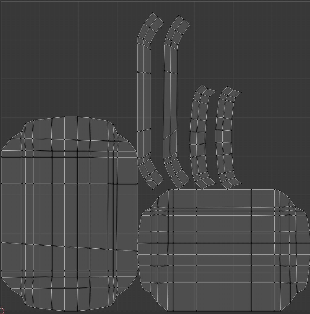 Rigged singing bass fish Low-poly 3D model_3