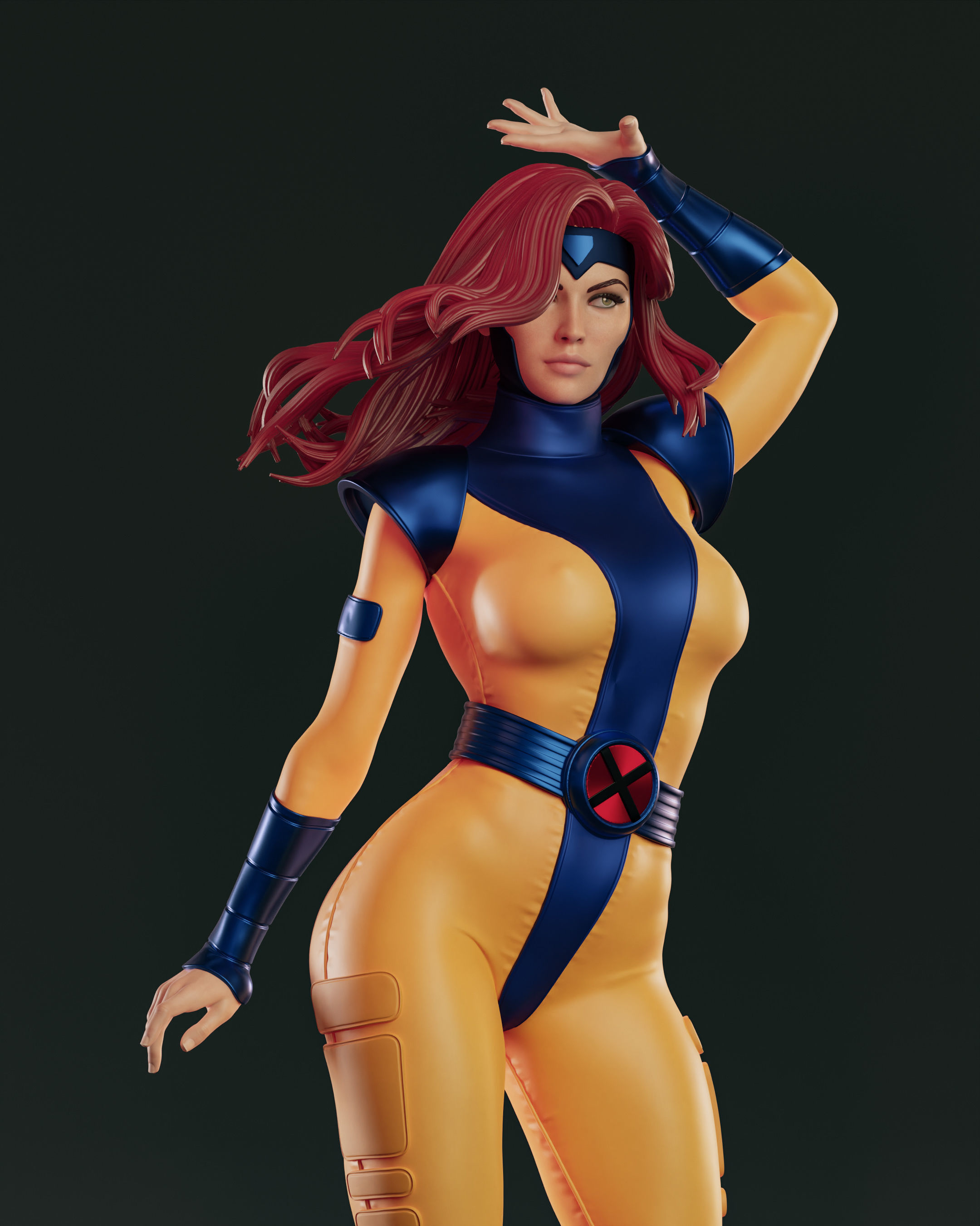Jean Grey 3D print model_12
