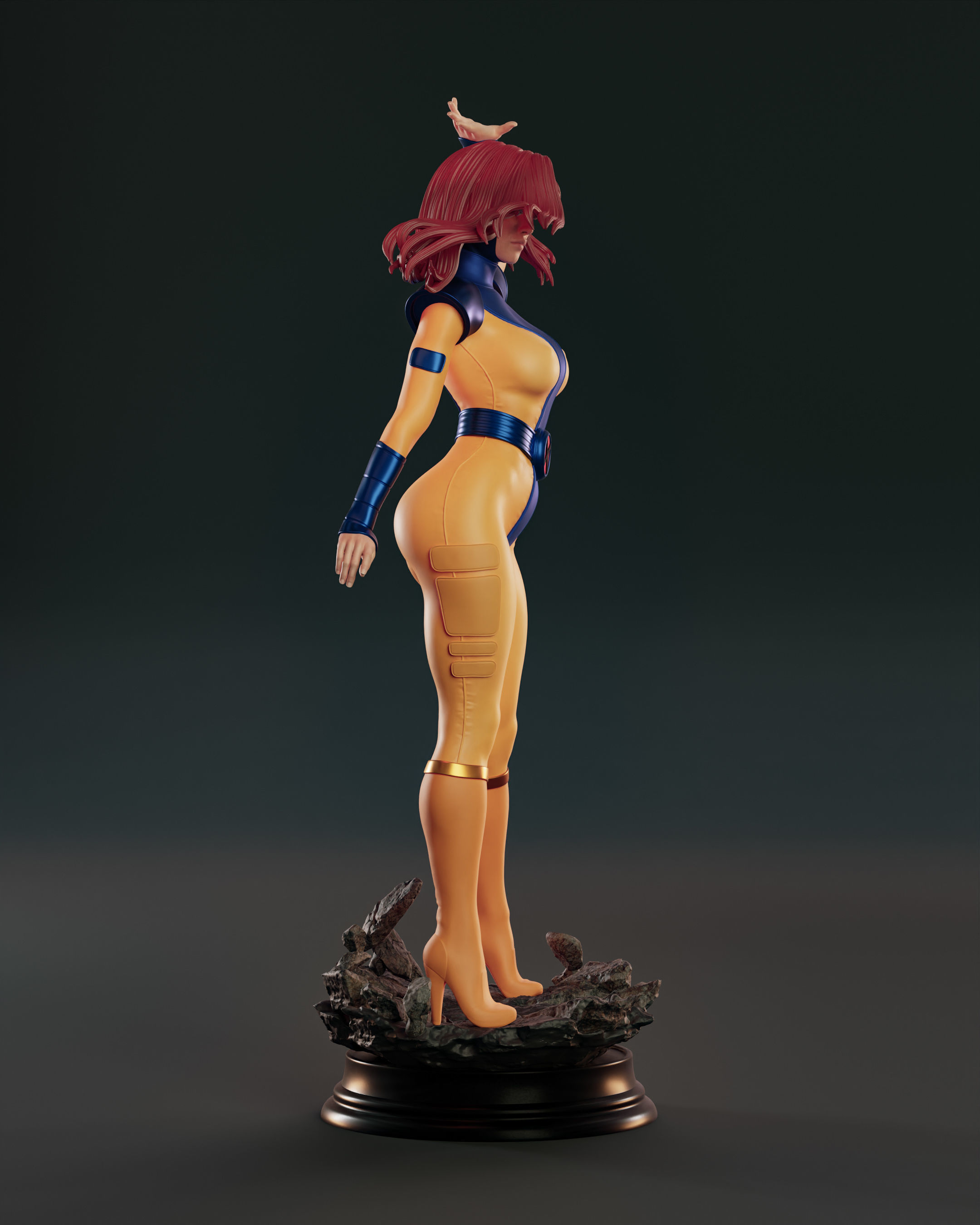 Jean Grey 3D print model_7