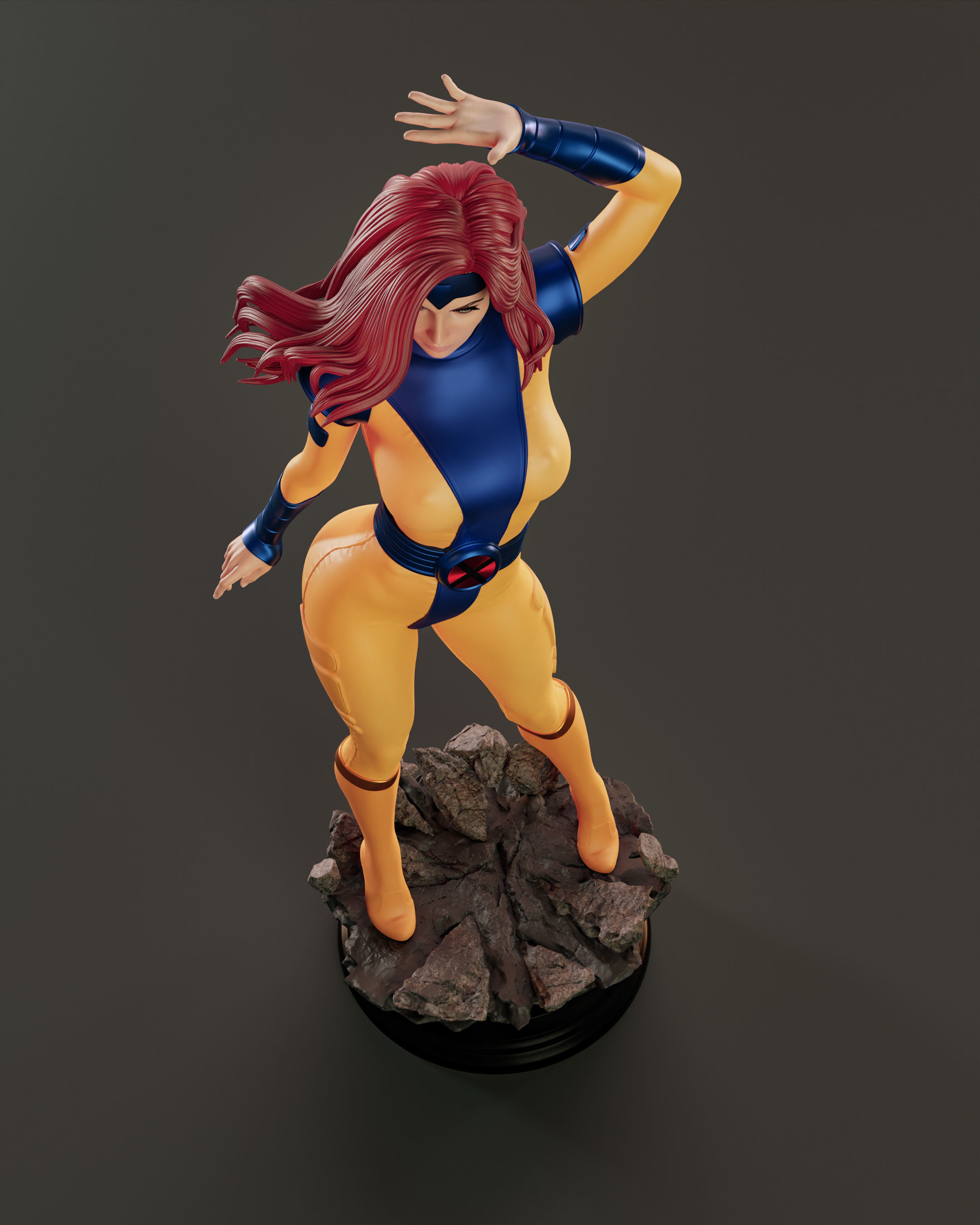 Jean Grey 3D print model_9