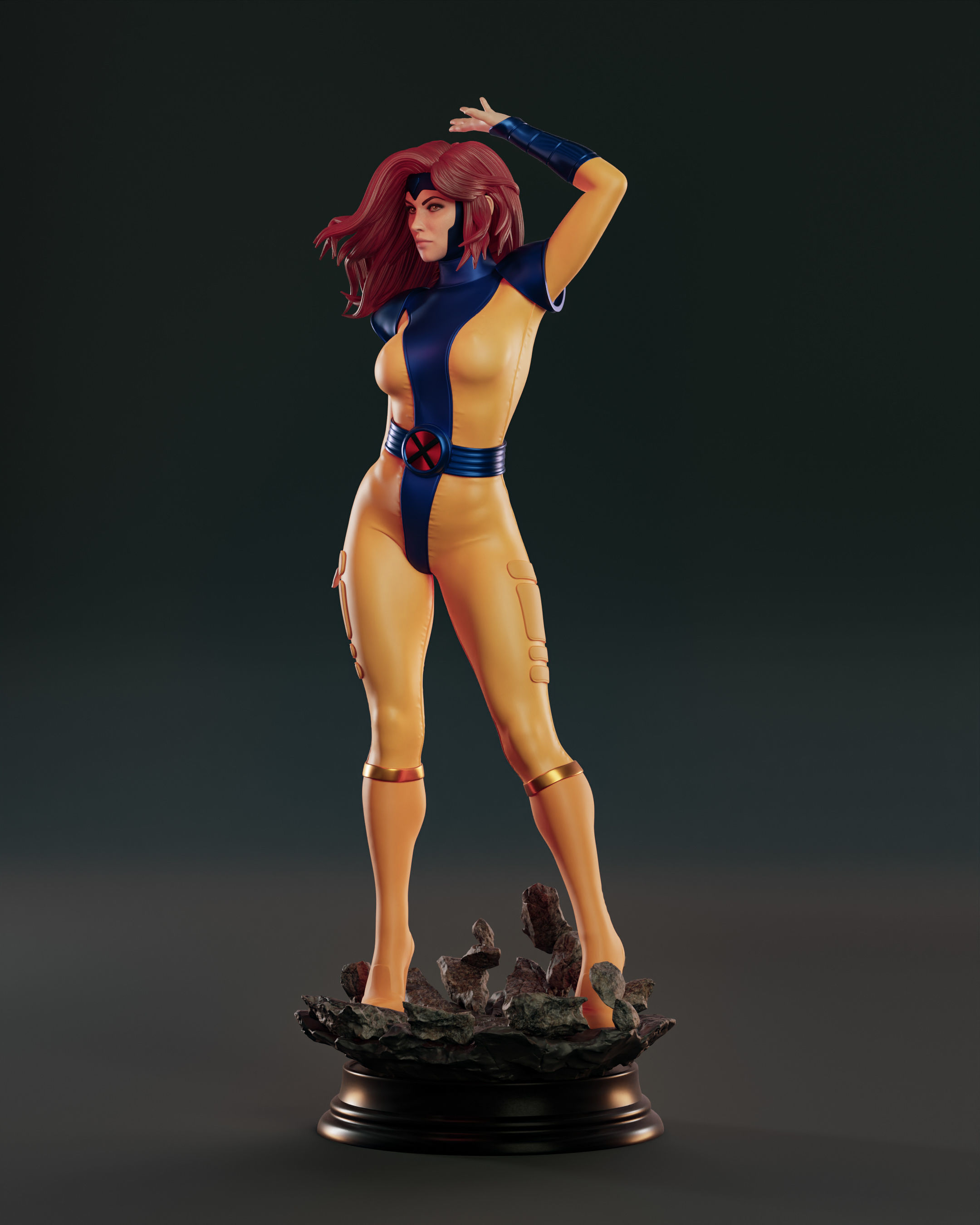 Jean Grey 3D print model_5
