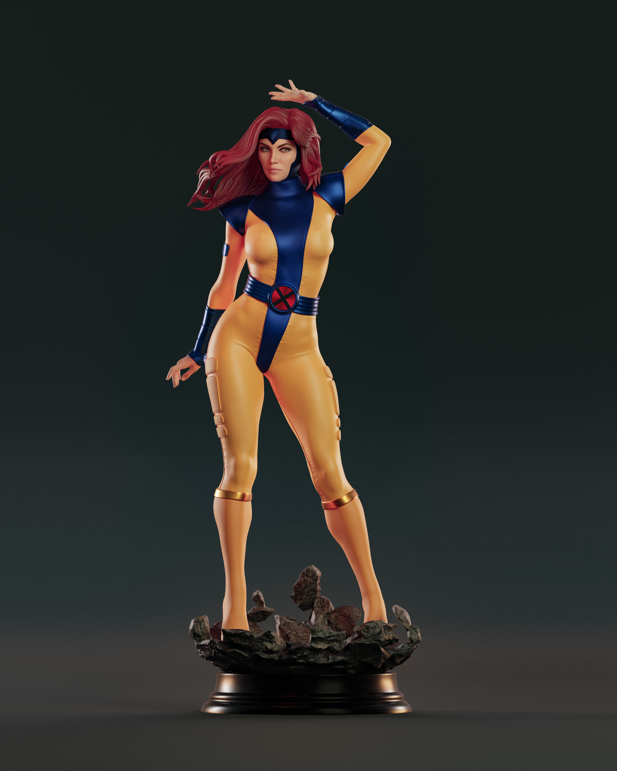 Jean Grey 3D print model_10