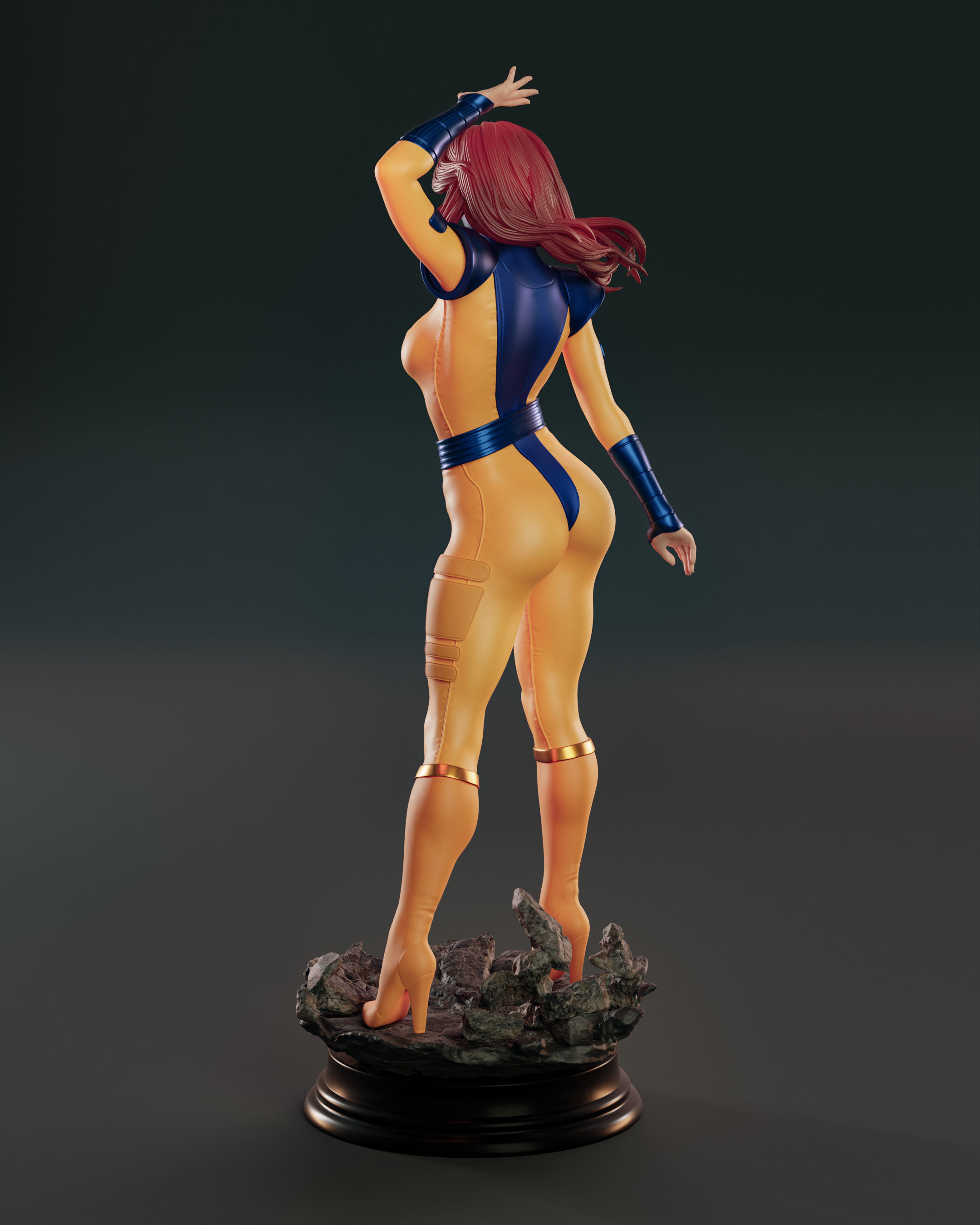 Jean Grey 3D print model_3