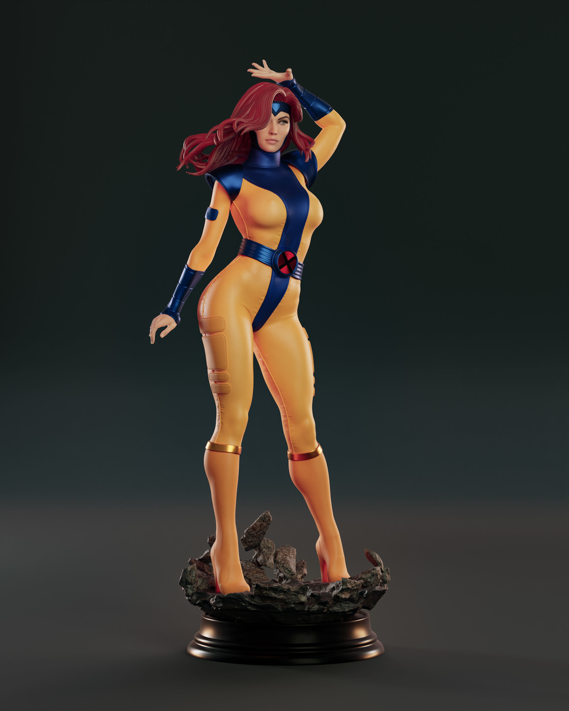 Jean Grey 3D print model_4