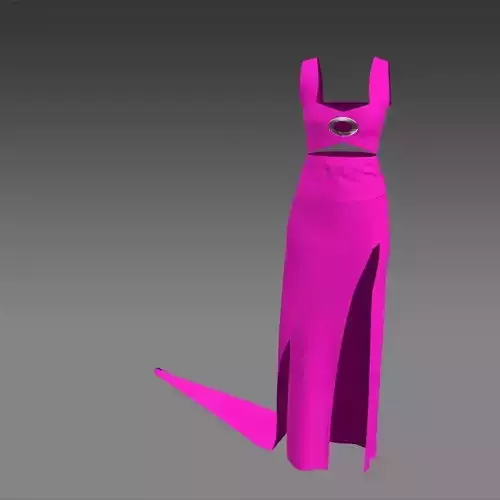 Fuschia color dress 