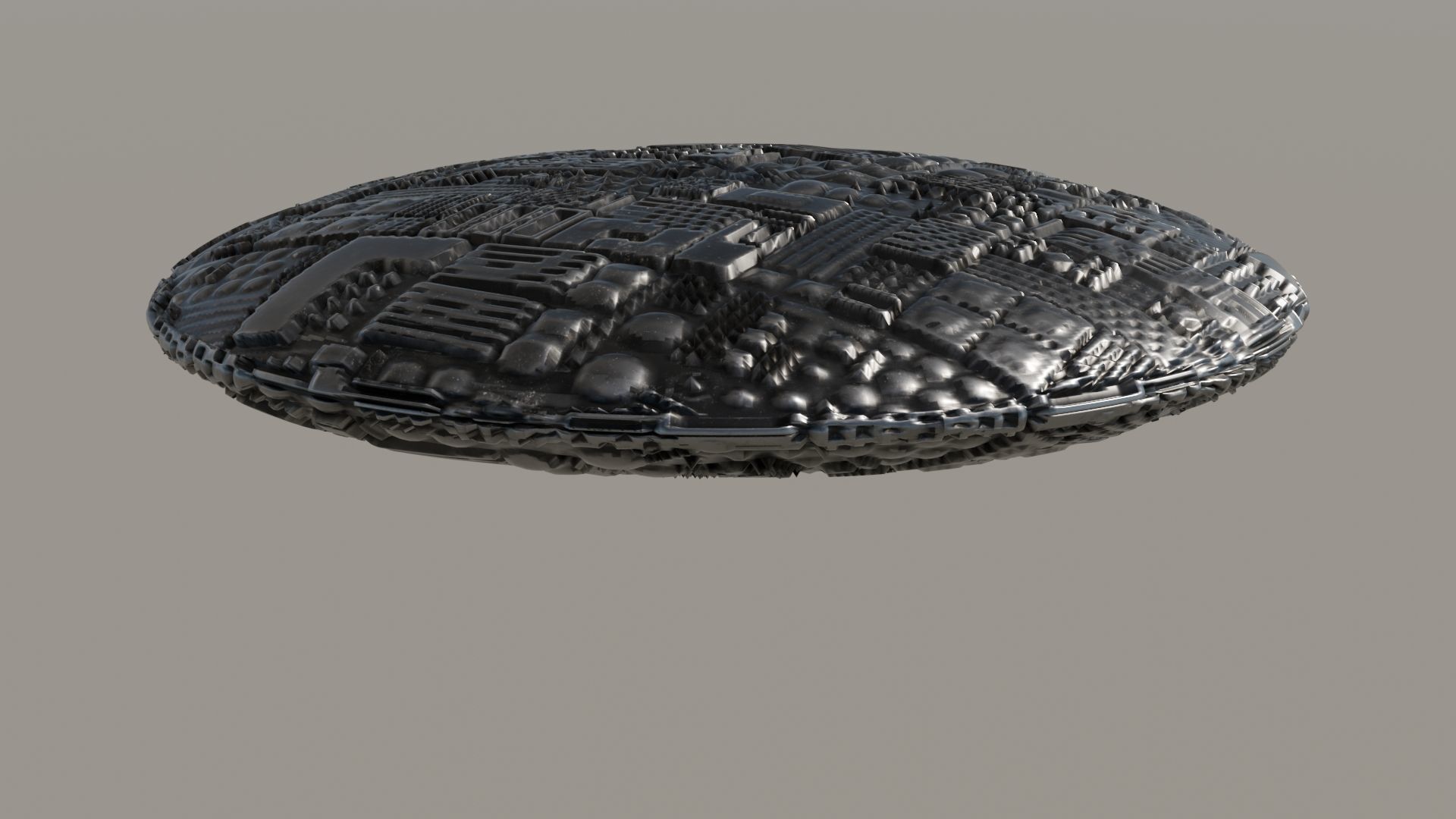 UFO 3D Low-poly 3D model_8