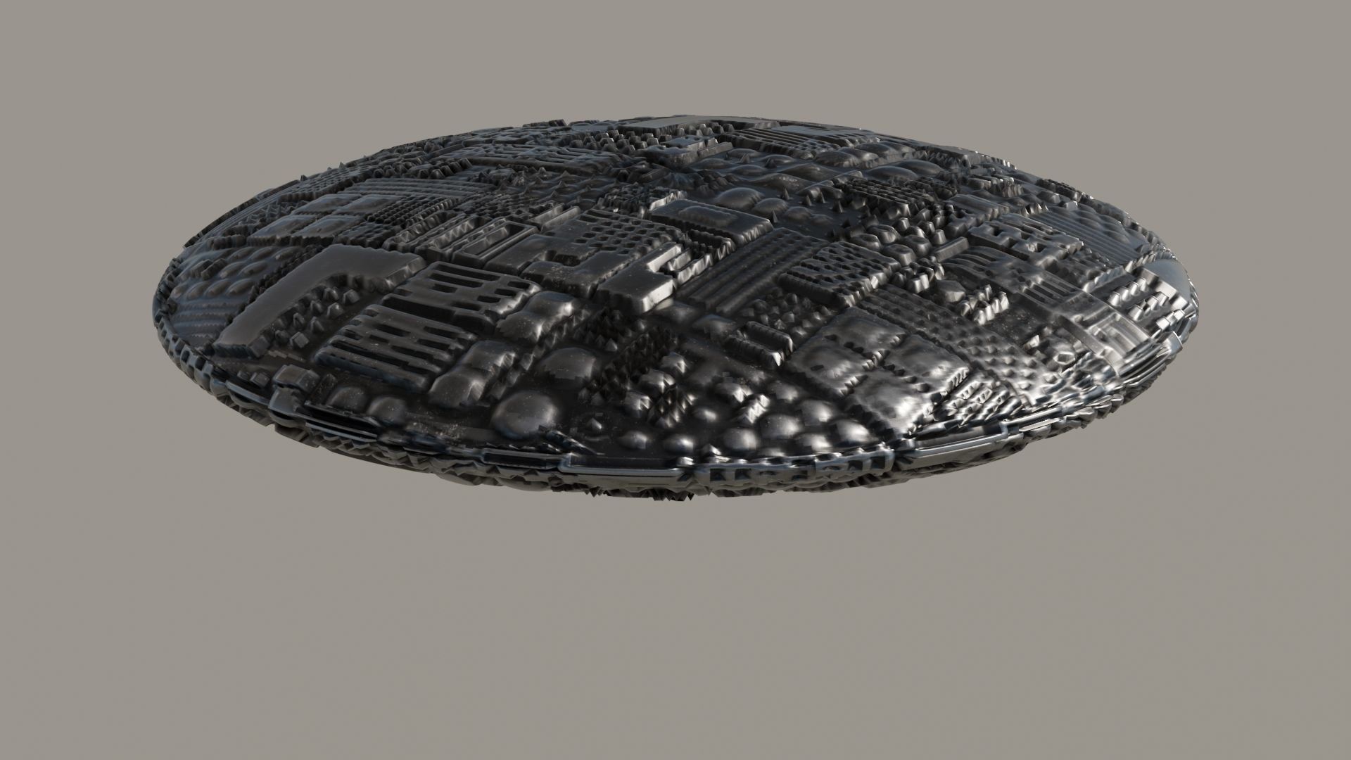 UFO 3D Low-poly 3D model_1