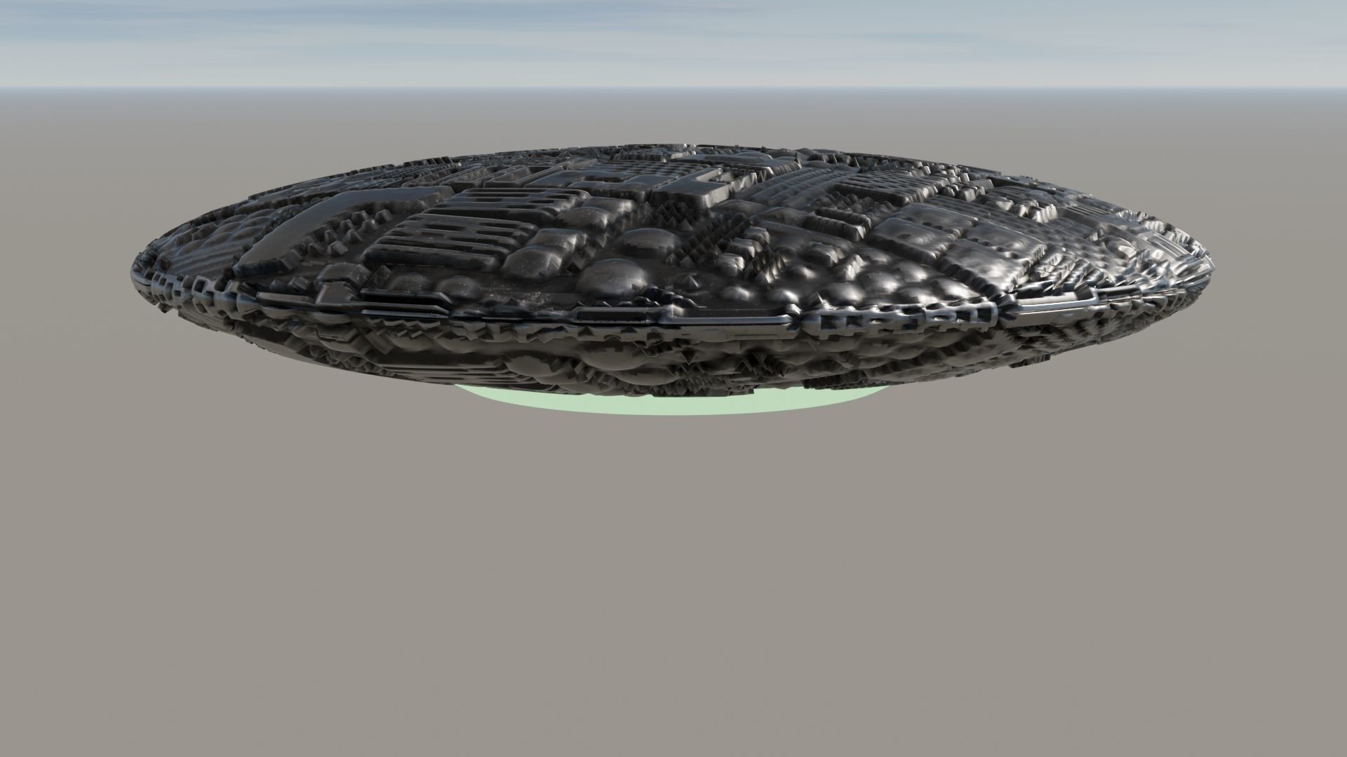 UFO 3D Low-poly 3D model_12