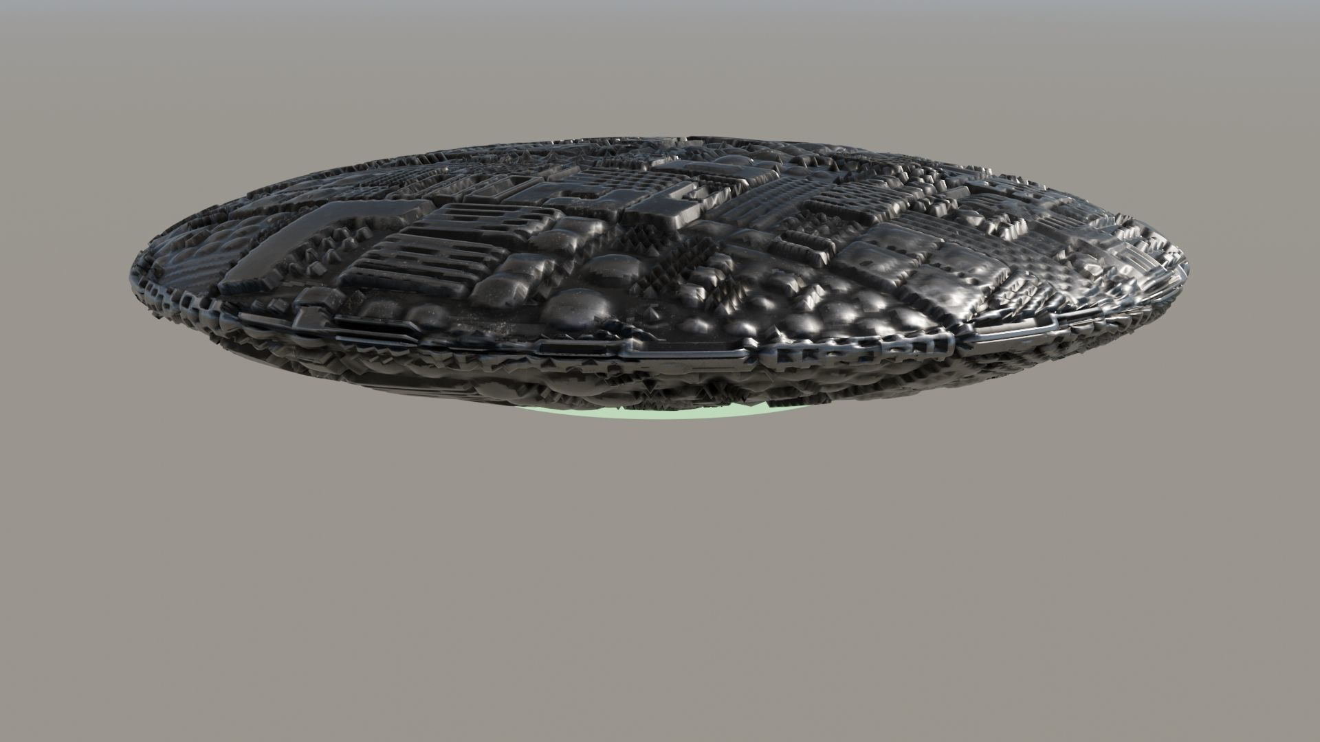 UFO 3D Low-poly 3D model_10