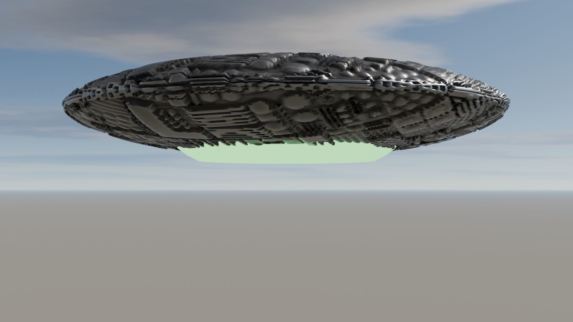 UFO 3D Low-poly 3D model_20