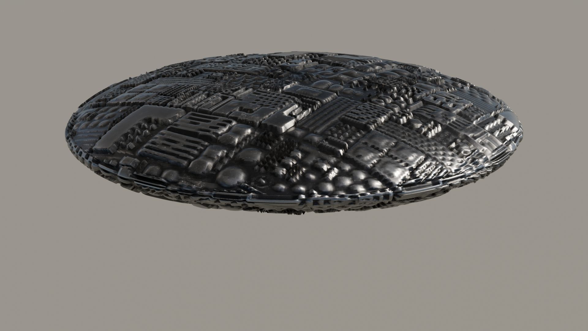 UFO 3D Low-poly 3D model_3