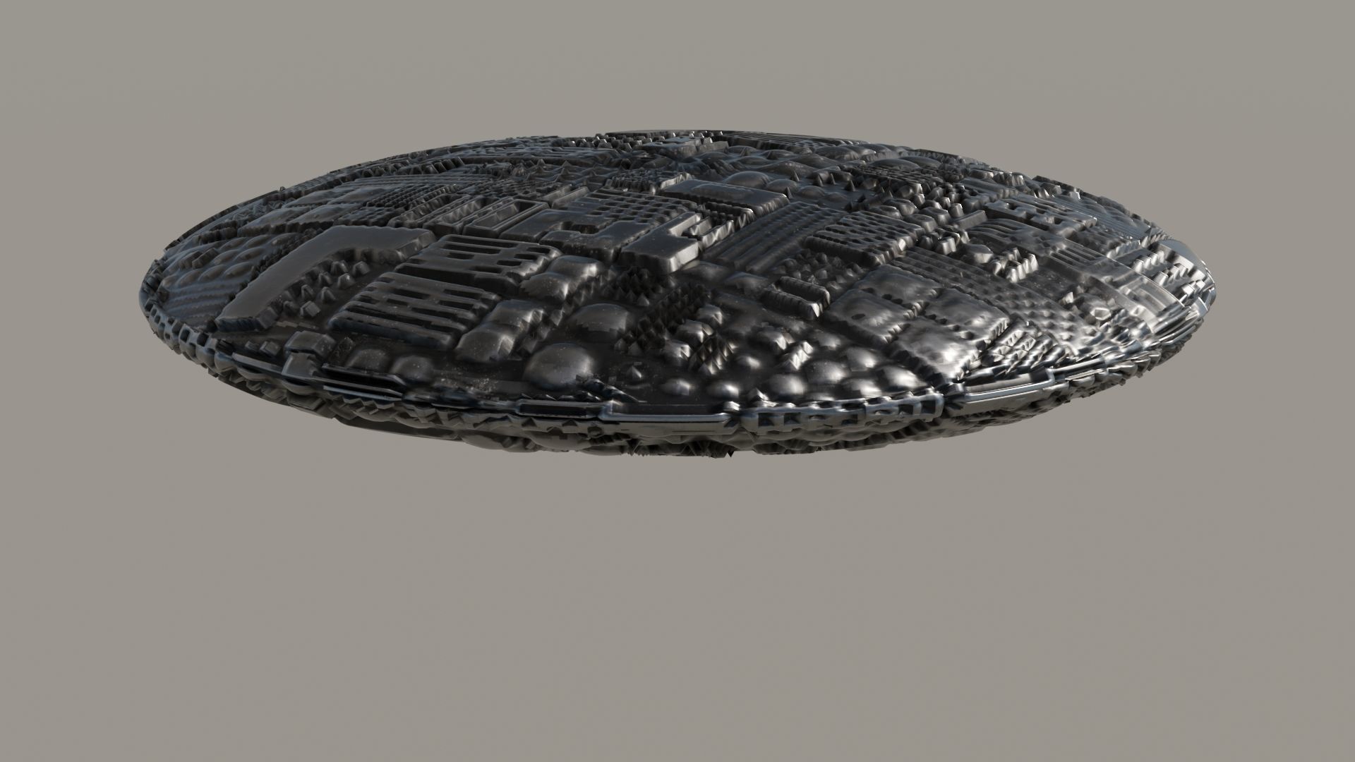 UFO 3D Low-poly 3D model_7