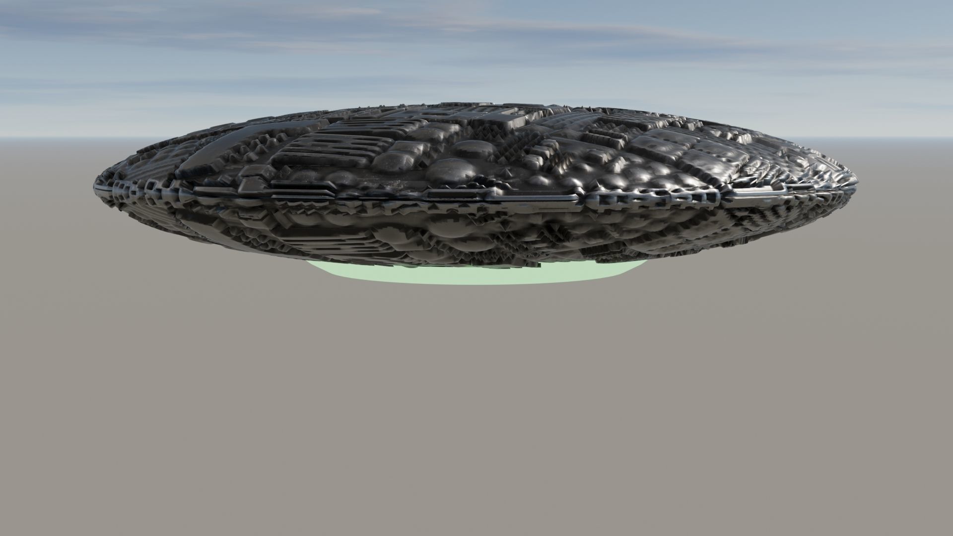 UFO 3D Low-poly 3D model_14