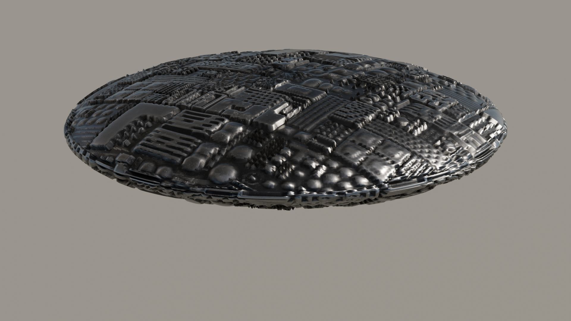 UFO 3D Low-poly 3D model_2