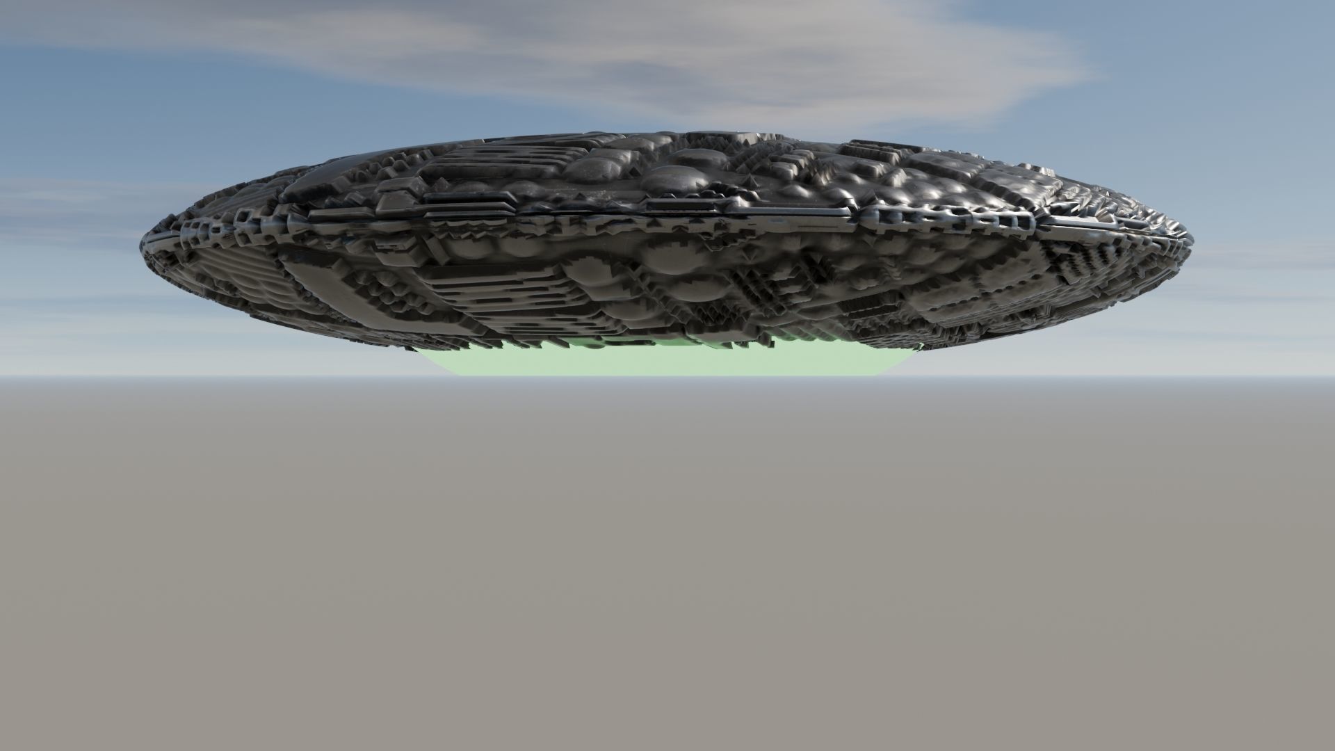 UFO 3D Low-poly 3D model_18