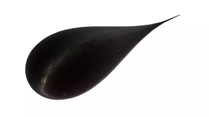 Trisolaran Droplet Probe - 3 Body Problem Alien Probe Waterdrop Low-poly 3D model