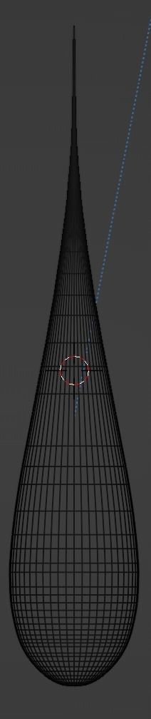 Trisolaran Droplet Probe - 3 Body Problem Alien Probe Waterdrop Low-poly 3D model_6