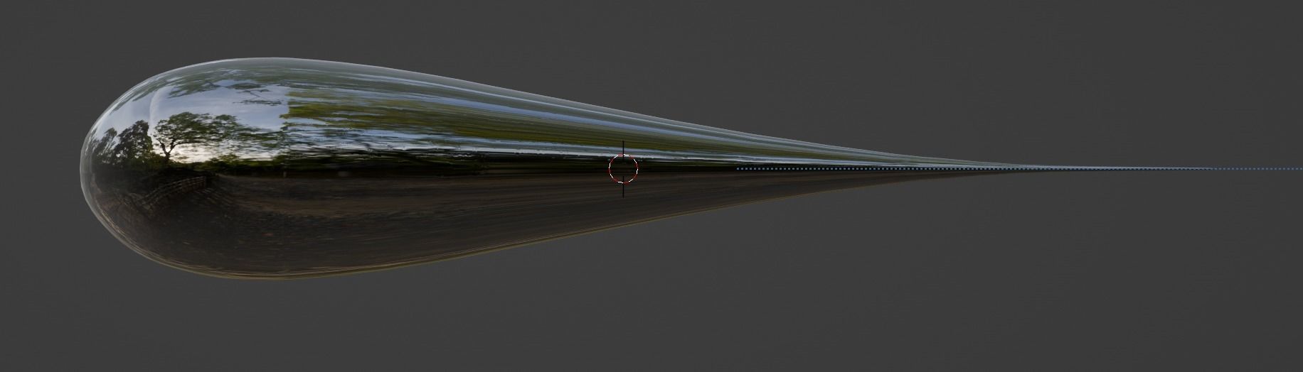 Trisolaran Droplet Probe - 3 Body Problem Alien Probe Waterdrop Low-poly 3D model_9