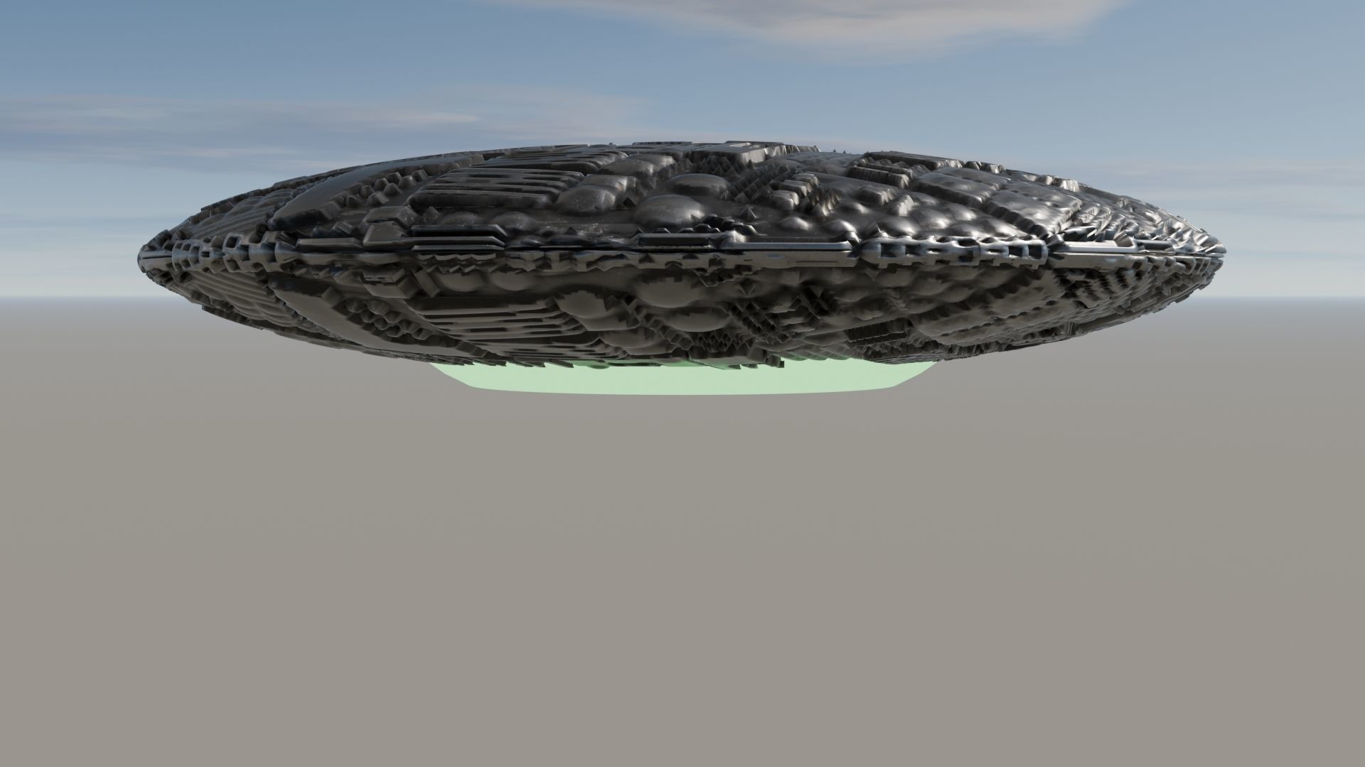 UFO 3D MODEL Low-poly 3D model_9
