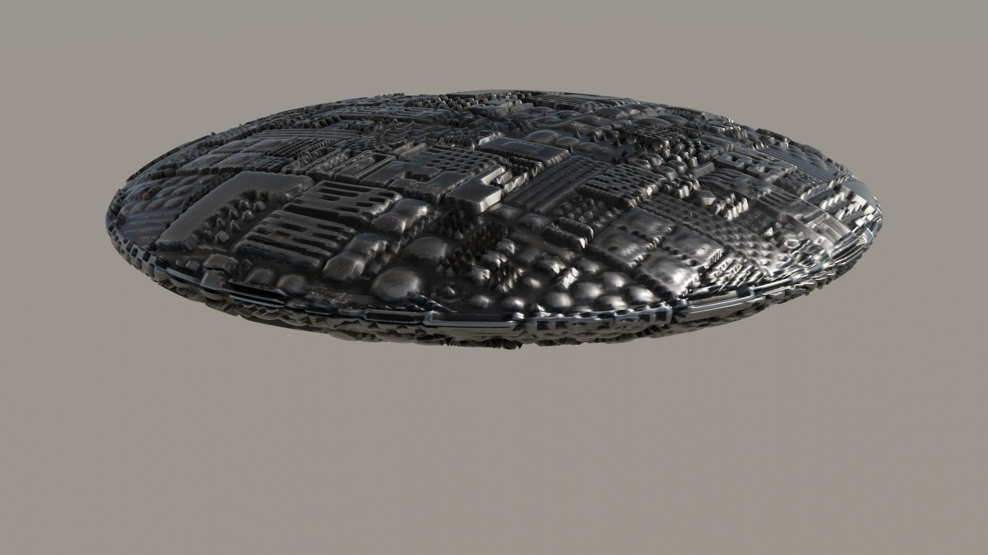 UFO 3D MODEL Low-poly 3D model_3