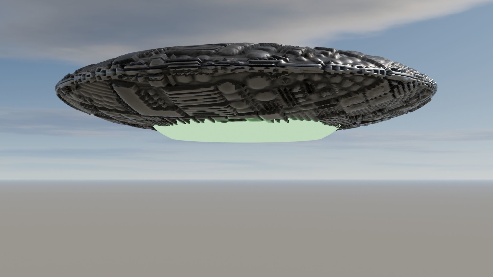 UFO 3D MODEL Low-poly 3D model_17
