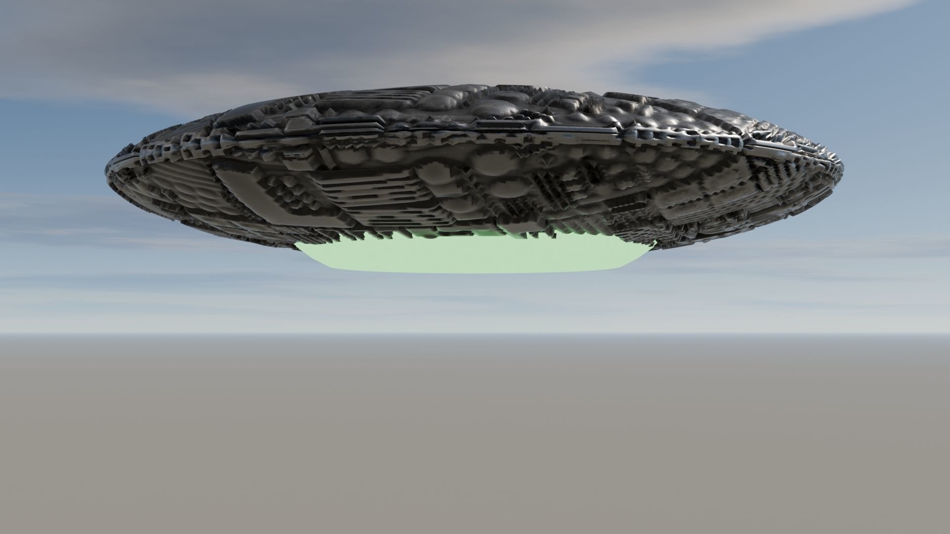 UFO 3D MODEL Low-poly 3D model_23