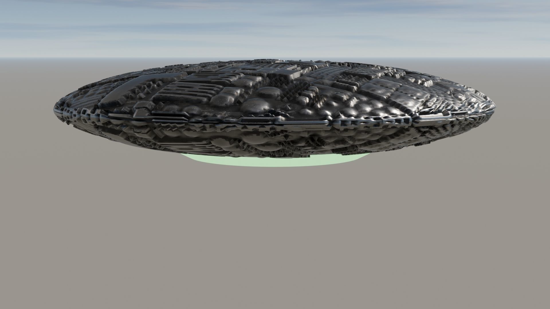UFO 3D MODEL Low-poly 3D model_8