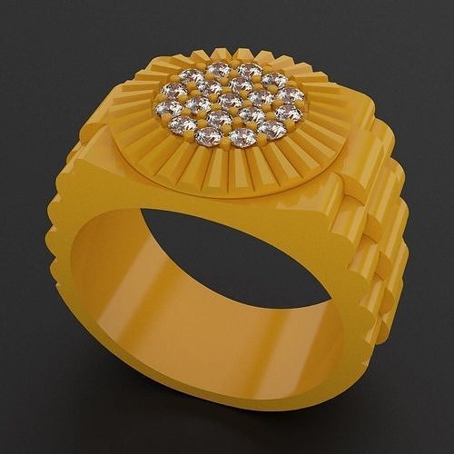 diamond ring 3D print model