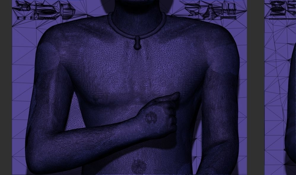 Egyptian Rahotep and Nofret Statue 3d printable model 3D print model_5