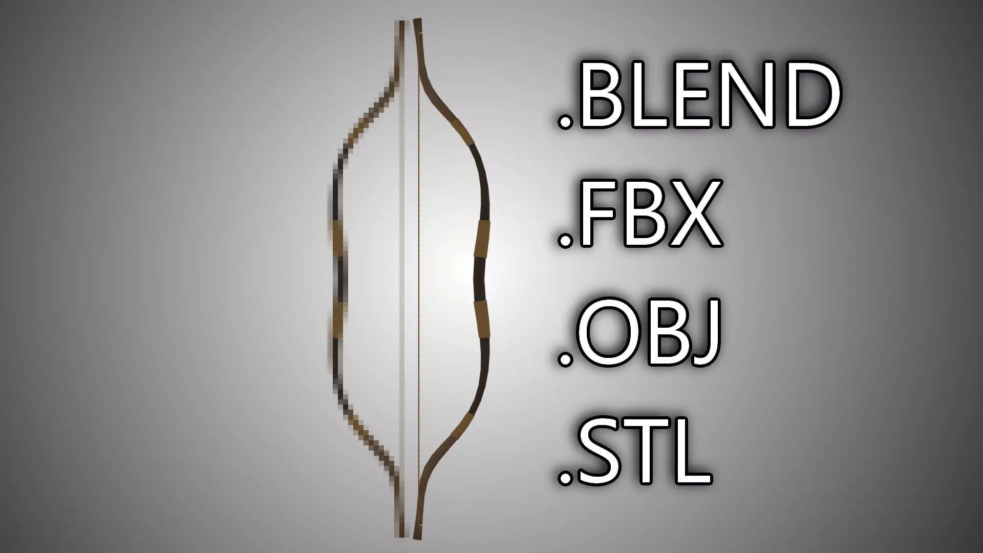 Bow Asset 3D model_0