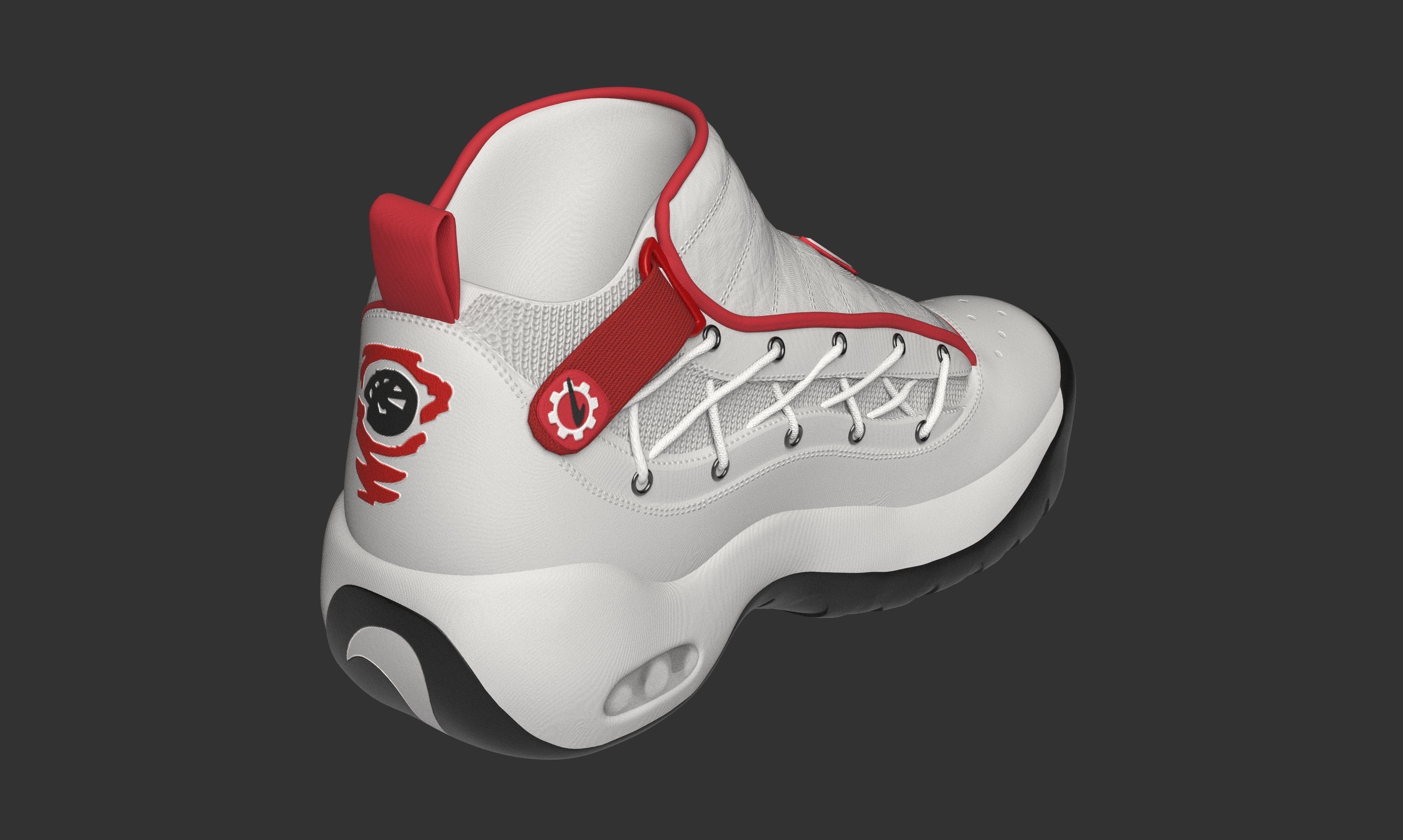 Nike Men Air Shake Ndestrukt 3D model_14