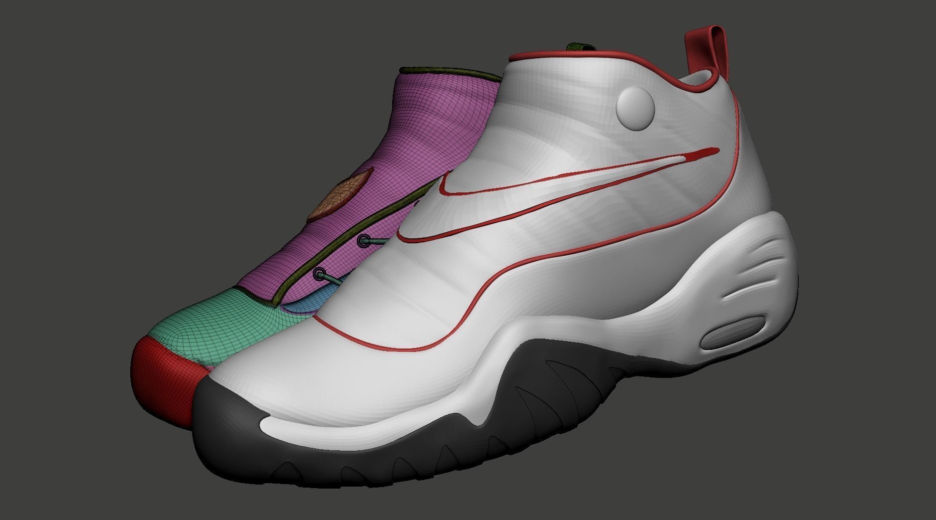 Nike Men Air Shake Ndestrukt 3D model_17